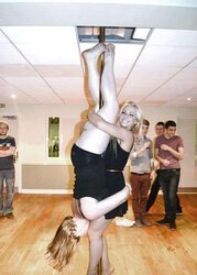 Blondie pillar dancer