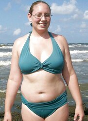 Bikinis bathing suits brassieres plumper mature clothed teenager massive giant