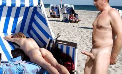Joy with wifey at the beach