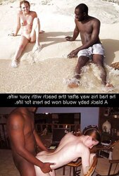 Bi-Racial Vacation Cuckold Beach Caps