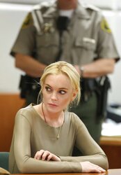 Lindsay Lohan at the Airport Courthouse in Los Angeles