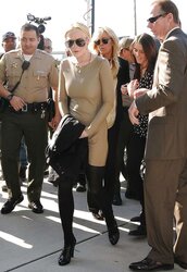 Lindsay Lohan at the Airport Courthouse in Los Angeles