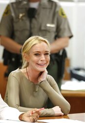 Lindsay Lohan at the Airport Courthouse in Los Angeles