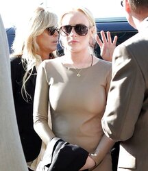 Lindsay Lohan at the Airport Courthouse in Los Angeles