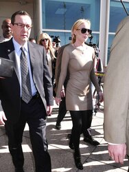 Lindsay Lohan at the Airport Courthouse in Los Angeles