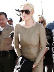 Lindsay Lohan at the Airport Courthouse in Los Angeles