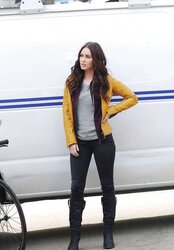 Megan Fox - Film Set