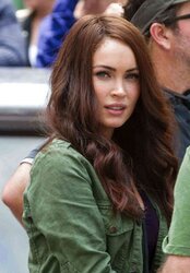 Megan Fox - Film Set