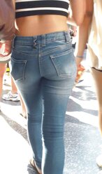 Fabulous lovely taut teenager butt