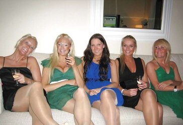 Swedish damsels in stockings and pantyhose