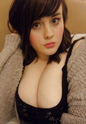 Gigantic-saw chubby hotty demonstrates off her awesome baps Part