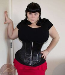 Curvaceous Corsetted Cosplayer