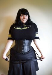 Curvaceous Corsetted Cosplayer