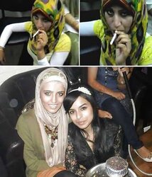 Smoking- hijab niqab jilbab arab