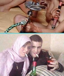 Smoking- hijab niqab jilbab arab