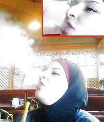 Smoking- hijab niqab jilbab arab