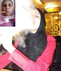 Smoking- hijab niqab jilbab arab