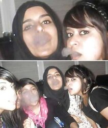 Smoking- hijab niqab jilbab arab