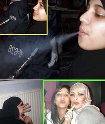 Smoking- hijab niqab jilbab arab