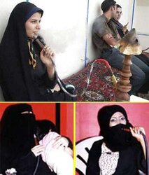 Smoking- hijab niqab jilbab arab