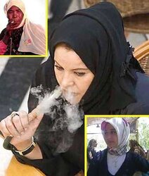 Smoking- hijab niqab jilbab arab