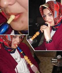 Smoking- hijab niqab jilbab arab