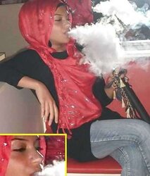 Smoking- hijab niqab jilbab arab