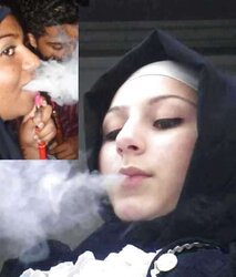 Smoking- hijab niqab jilbab arab