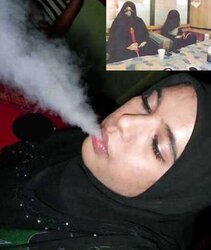 Smoking- hijab niqab jilbab arab