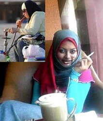 Smoking- hijab niqab jilbab arab