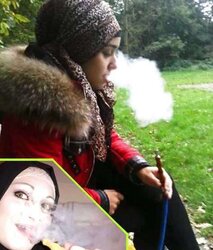 Smoking- hijab niqab jilbab arab