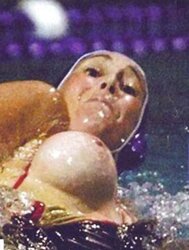 Nipslip At Waterpolo Olympics by Voyeur TROC