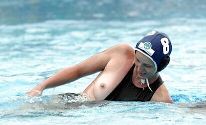 Nipslip At Waterpolo Olympics by Voyeur TROC