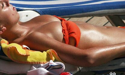 Perfectamente bronceada