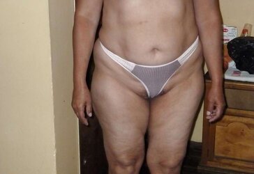Granny mature thong