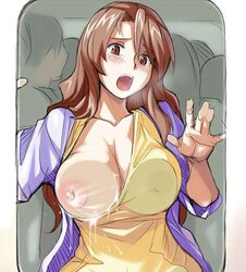 Anime BOOBS ON GLASS