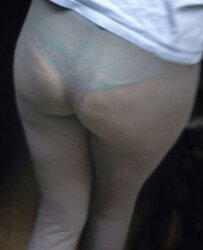 Vpl my backside in observe thru leggins