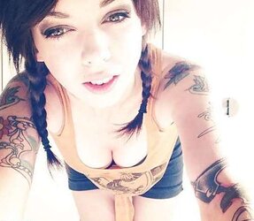 Luxurious gals with Tats