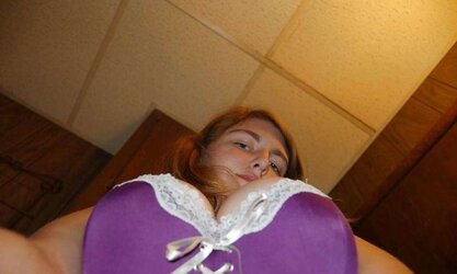 Huge-Boobed and furry inexperienced teengirl