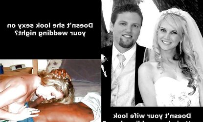 White Cuckold Brides for BIG BLACK COCK Honeymoon Nails