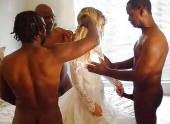 White Cuckold Brides for BIG BLACK COCK Honeymoon Nails