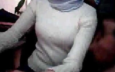 Hijab arab webcam in office Wears egypt or turkish jilbab