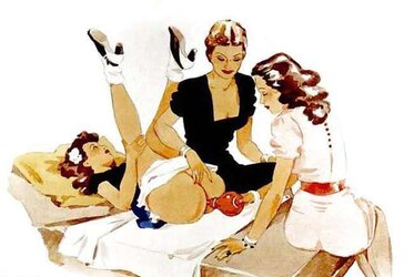 Them. Drawn Porn Art 14 - Enema trio by German (two) for crzs