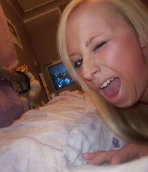 Stolen Images - Light-Haired Lady with smallish Bra-Stuffers