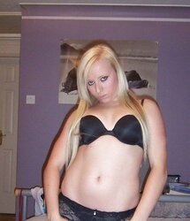 Stolen Images - Light-Haired Lady with smallish Bra-Stuffers