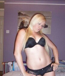 Stolen Images - Light-Haired Lady with smallish Bra-Stuffers