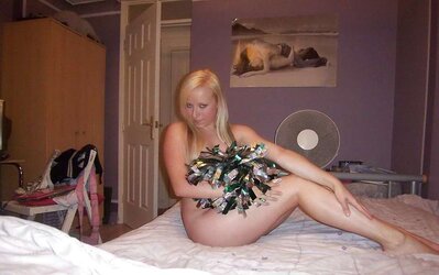 Stolen Images - Light-Haired Lady with smallish Bra-Stuffers