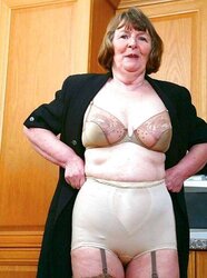 Granny, Mature, Undergarments, Pantyhose, Girdles