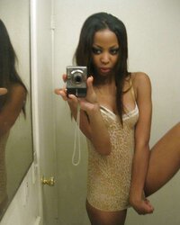 Uber-Sexy Black Teenager self-shot
