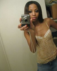Uber-Sexy Black Teenager self-shot